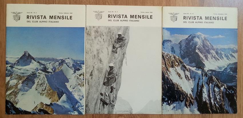 Rivista mensile del Club Alpino Italiano. A: 90 – 1969. N. 2, 3, 12