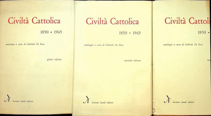 Civiltà cattolica: 1850-1945