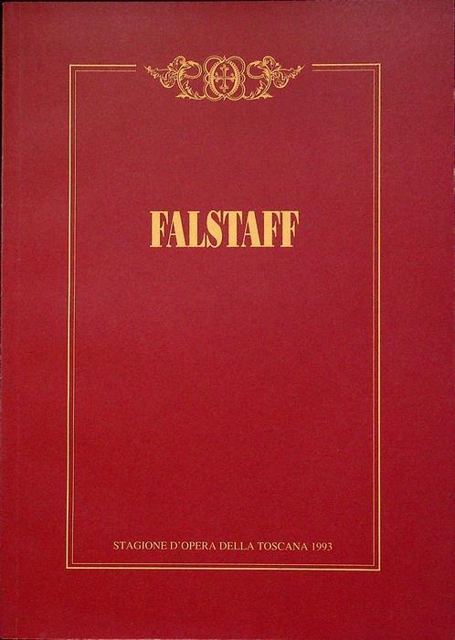 Falstaff: commedia lirica in tre atti - Arrigo Boito - copertina