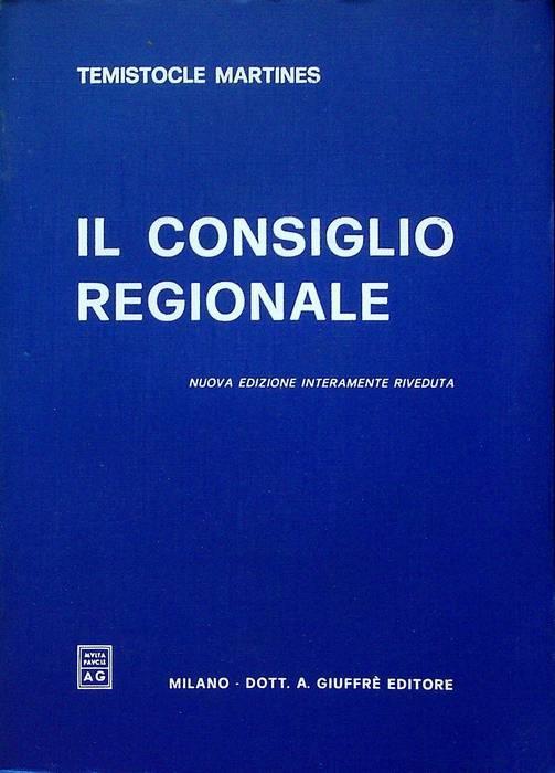 Il Consiglio regionale - Temistocle Martines - copertina