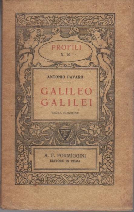 Galileo Galilei - Antonio Favaro - copertina