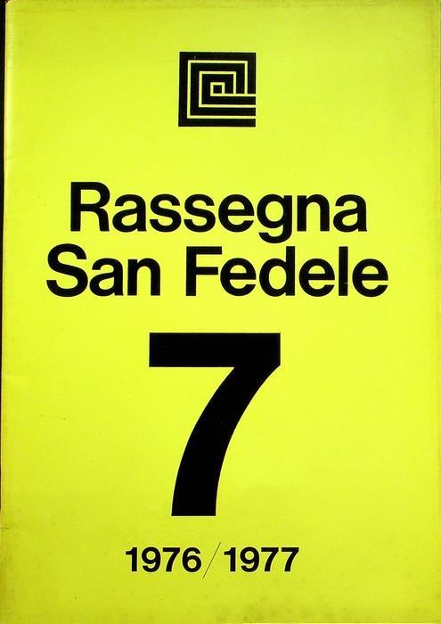 Rassegna San Fedele 7: 1976-1977 - copertina