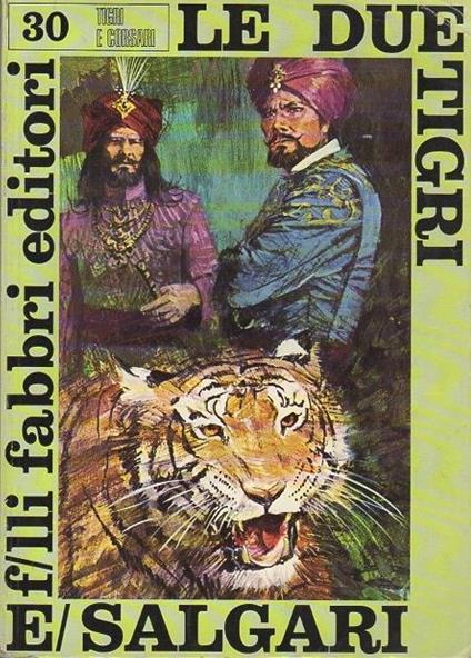 Le due tigri - Emilio Salgari - copertina