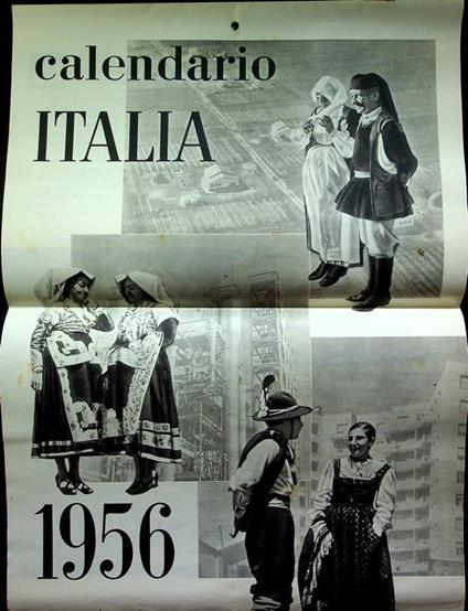 Calendario italia: 1956 - copertina