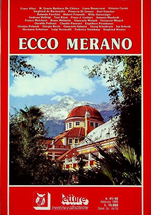 Ecco Merano - Franz Alber - copertina