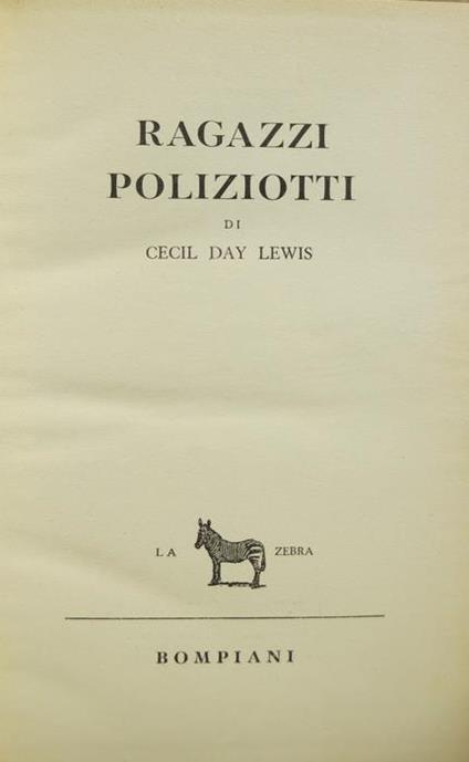 Ragazzi poliziotti - Cecil Day Lewis - copertina