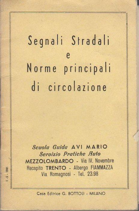 Segnali stradali e norme principali di circolazione - copertina