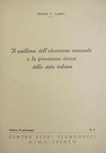 Il problema dell’educazione nazionale e la formazione storica della stato italiano