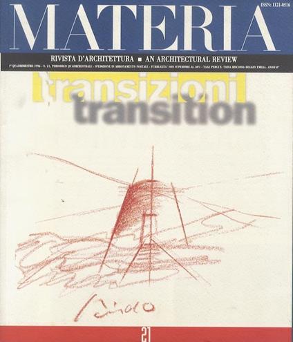 Materia: Rivista d’architettura = An Architectural review. 1° Quadrimestre 1996. N. 21 - copertina