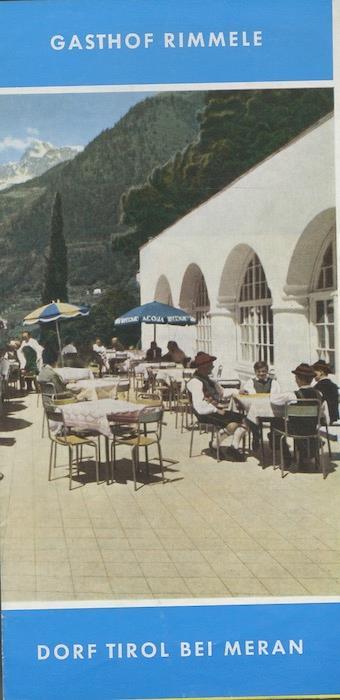Gasthof Rimmele, Dorf Tirol Bei Meran. [Lingue: italiano. tedesco] - copertina