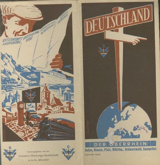 Deutschland, der Oberrhein. [Edizione tedesca. Deutsche aufgaben. German edition] - copertina