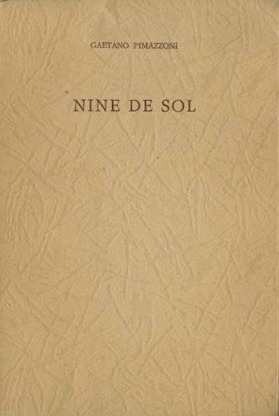 Nine de sol - Gaetano Pimazzoni - copertina