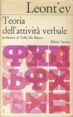 Teoria dell’attività verbale: la psicolinguistica in Urss. Biblioteca di cultura moderna 751