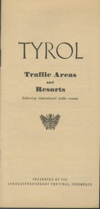 Tyrol Traffic Areas and resorts. [Edizione inglese. English edition] - copertina