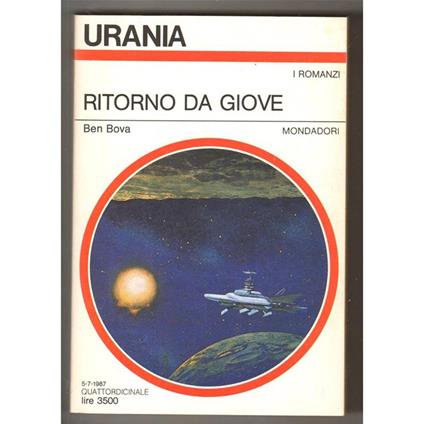 Urania 1052 Ritorno da Giove - Ben Bova - copertina