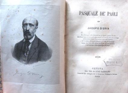 Pasquale Dè Paoli - Jacopo D'Oria - copertina