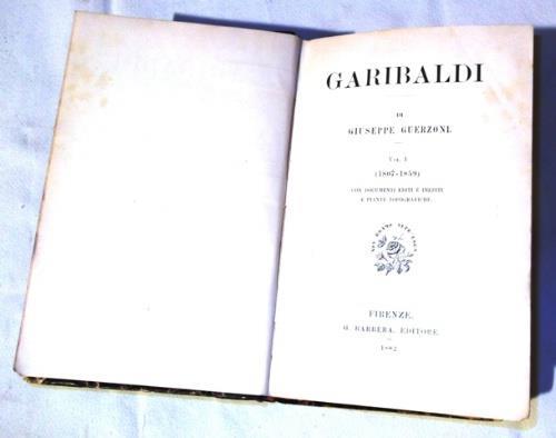 Garibaldi - Giuseppe Guerzoni - copertina