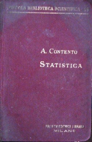 Teoria statistica - Aldo Contento - copertina