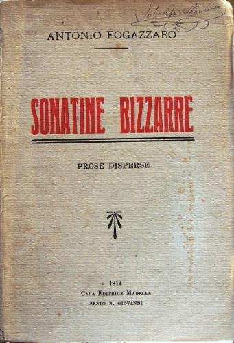 Sonatine Bizzarre - Antonio Fogazzaro - copertina