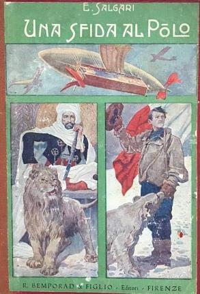 Una sfida al Polo - Emilio Salgari - copertina