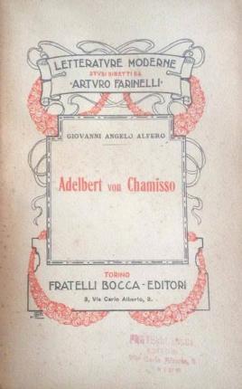 Adelbert Von Chamisso - A. Alfero Giovanni - copertina
