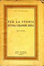 Per la storia d'una grande idea