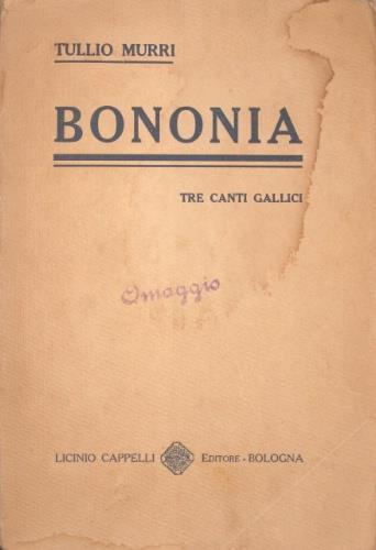 Bononia - Tullio Murri - copertina
