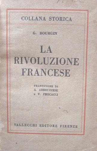La rivoluzione francese - Georges Bourgin - copertina