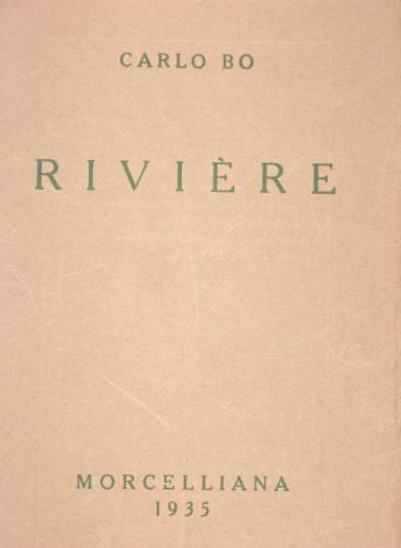Jacques Rivière - Carlo Bo - copertina