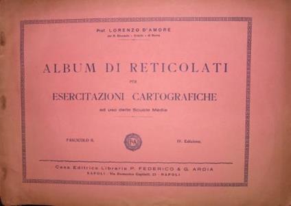 Album di reticolati per esercitazioni cartografiche - Lorenzo D’Amore - copertina