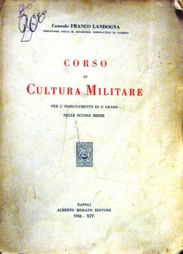 Corso di Cultura Militare - Franco Landogna - copertina