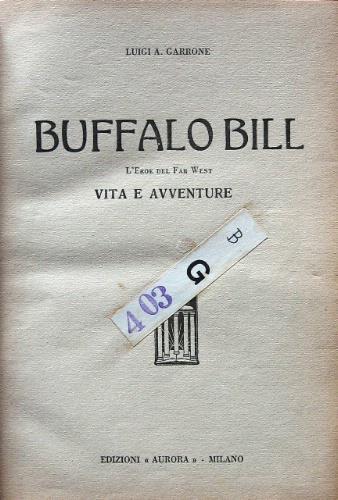 Buffalo Bill - Luigi A. Garrone - copertina