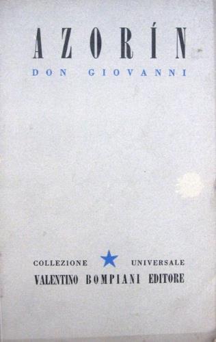 Don Giovanni - Azorín - copertina