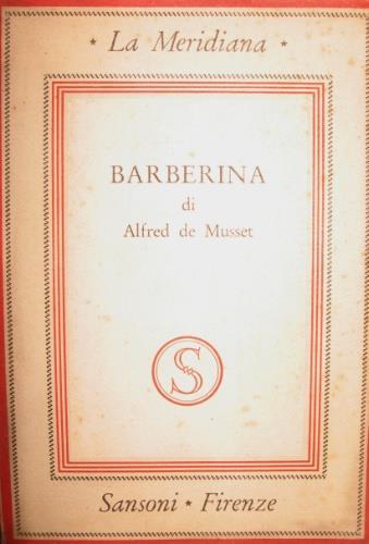 Barberina - Alfred de Musset - copertina