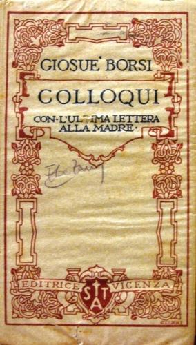 Colloqui - Giosuè Borsi - copertina