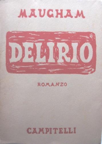Delirio - W. Somerset Maugham - copertina