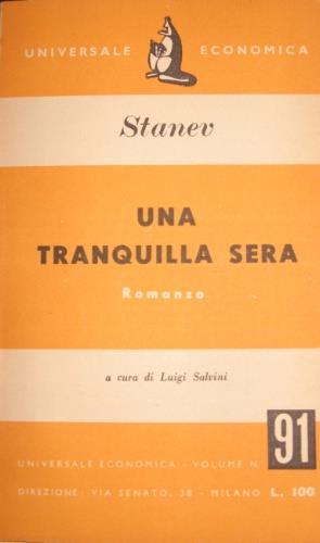 Una tranquilla sera - Emilijan Stanev - copertina