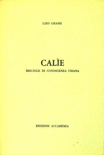 Calìe - Lieo Grassi - copertina