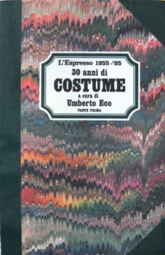 Trent'anni di costume - copertina