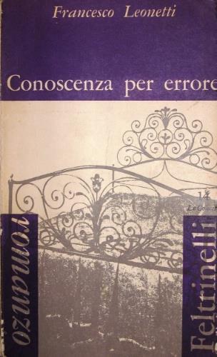 Conoscenza per errore - Francesco Leonetti - copertina