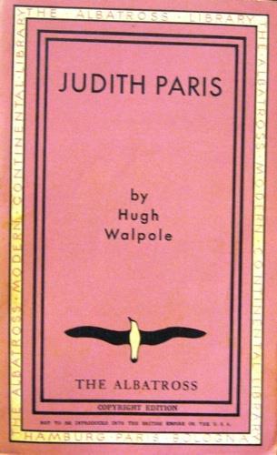 Judith Paris - Hugh Walpole - copertina