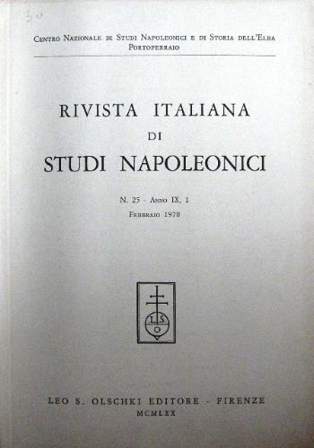 Rivista italiana di studi napoleonici - copertina