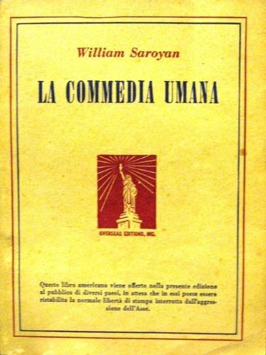 La Commedia Umana - William Saroyan - copertina
