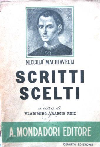 Scritti scelti - Niccolò Machiavelli - copertina