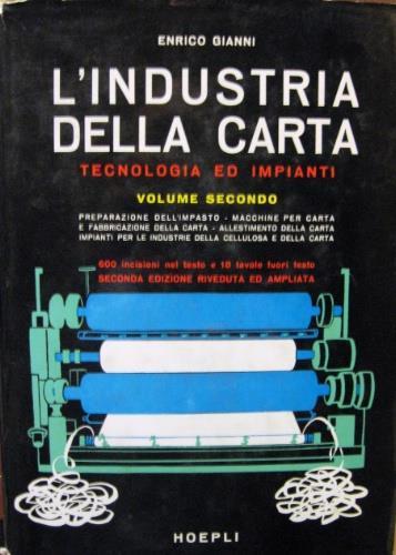 L' industria della carta - Enrico Gianni - copertina