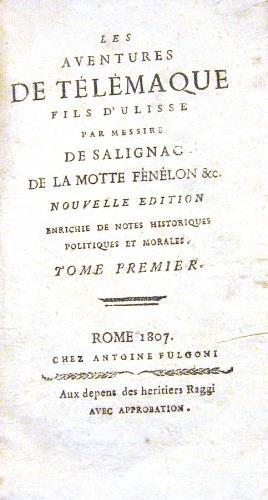Les aventures de Télémaque fils d’Ulisse - François Salignac De La Motte Fenélon - copertina