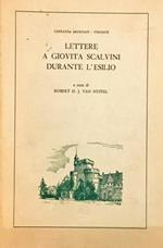 Lettere a Giovita Scalvini durante l'esilio