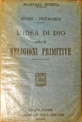 L' idea di Dio nella religioni primitive - F. B. Jevons - copertina