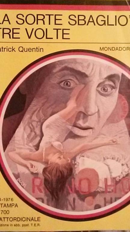 La Sorte Sbagliò Tre Volte - Patrick Quentin - copertina