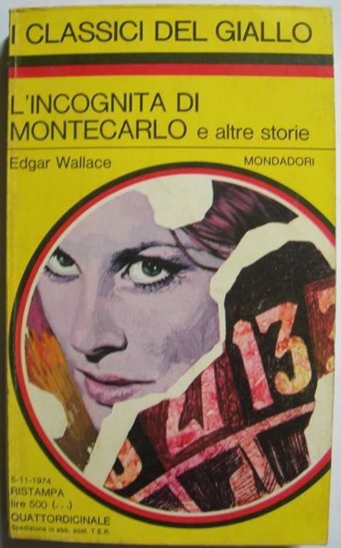 L' incognita di Montecarlo e altre storie - Edgar Wallace - copertina